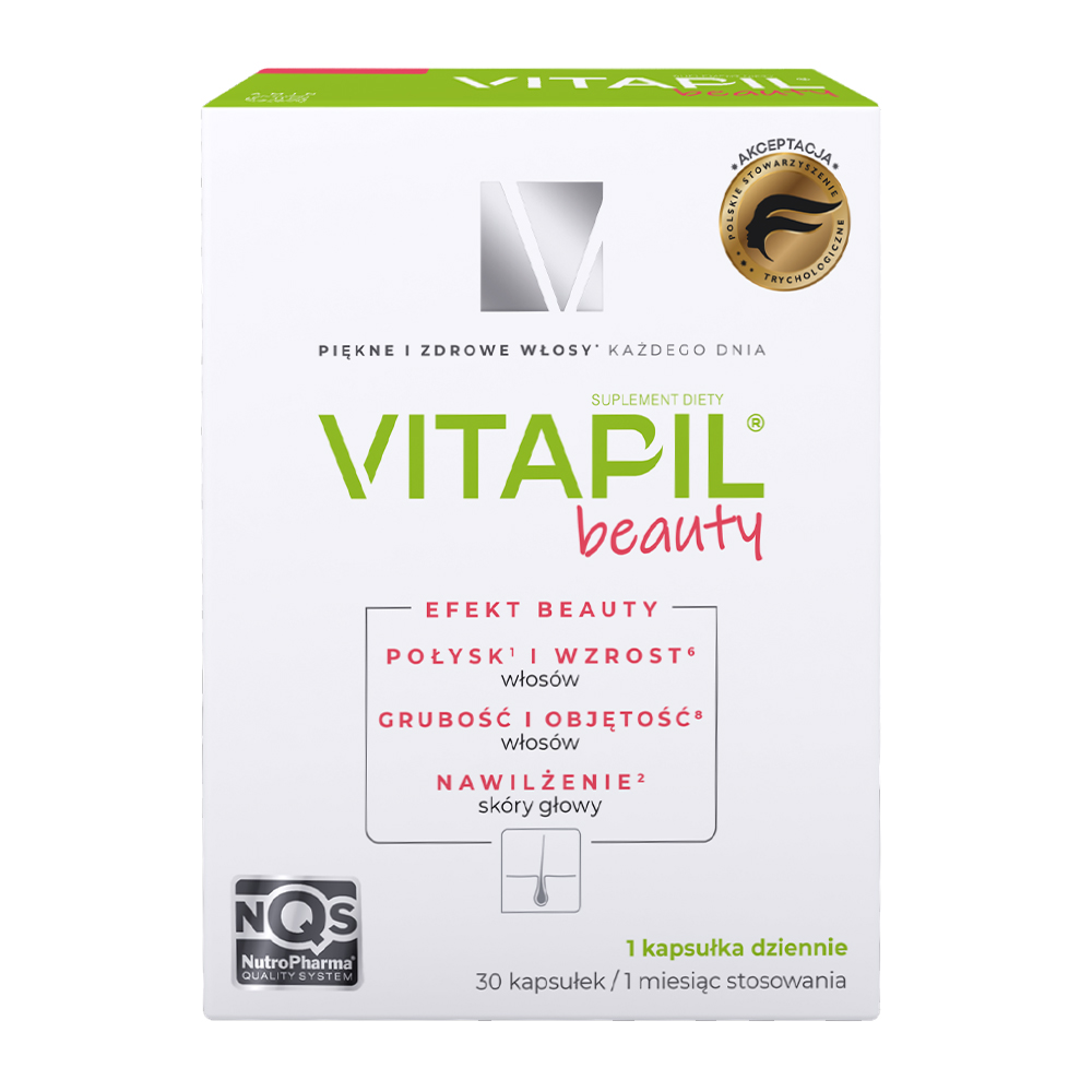 Vitapil Beauty, na gładkie i lśniące włosy, 30 szt.