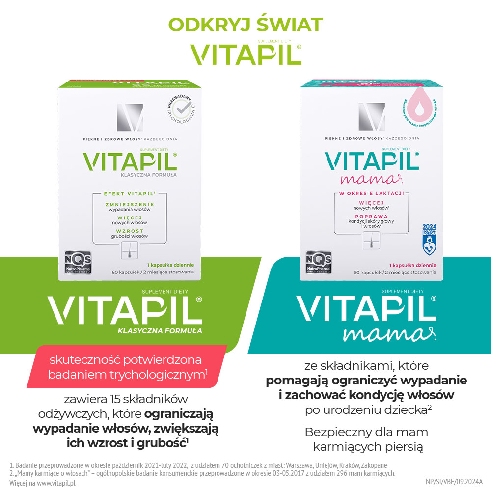 Vitapil Beauty, na gładkie i lśniące włosy, 30 szt.
