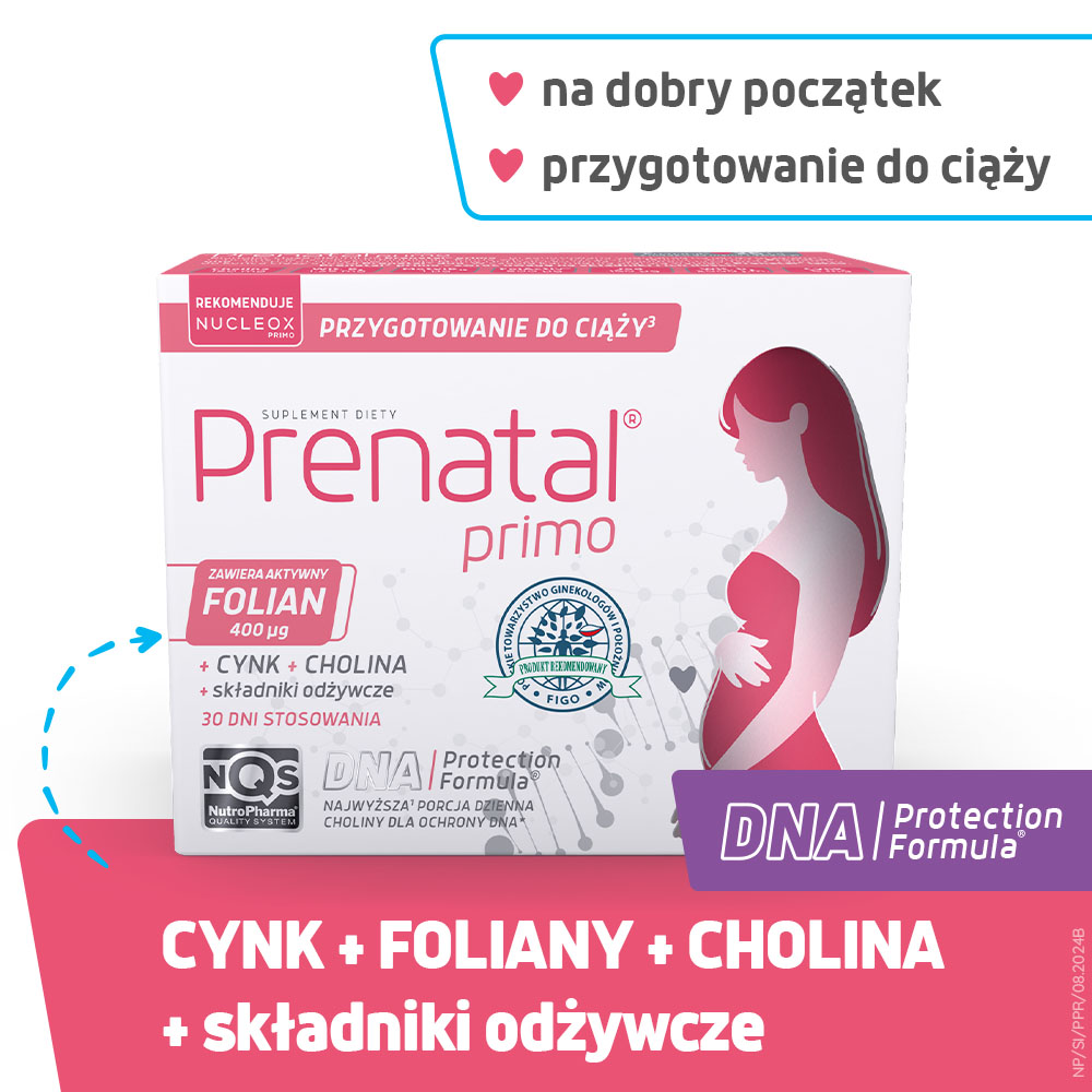Prenatal Primo , kapsułki dla kobiet planujących ciążę, 30 szt.