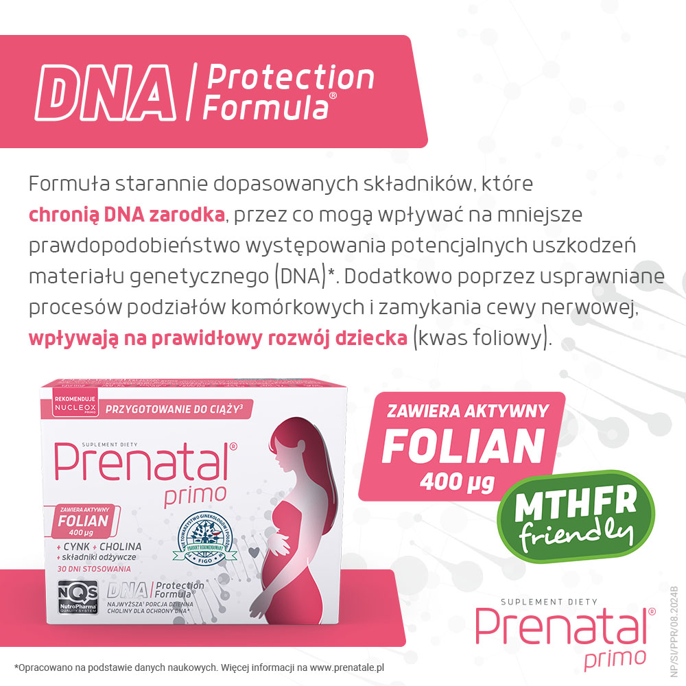 Prenatal Primo , kapsułki dla kobiet planujących ciążę, 30 szt.