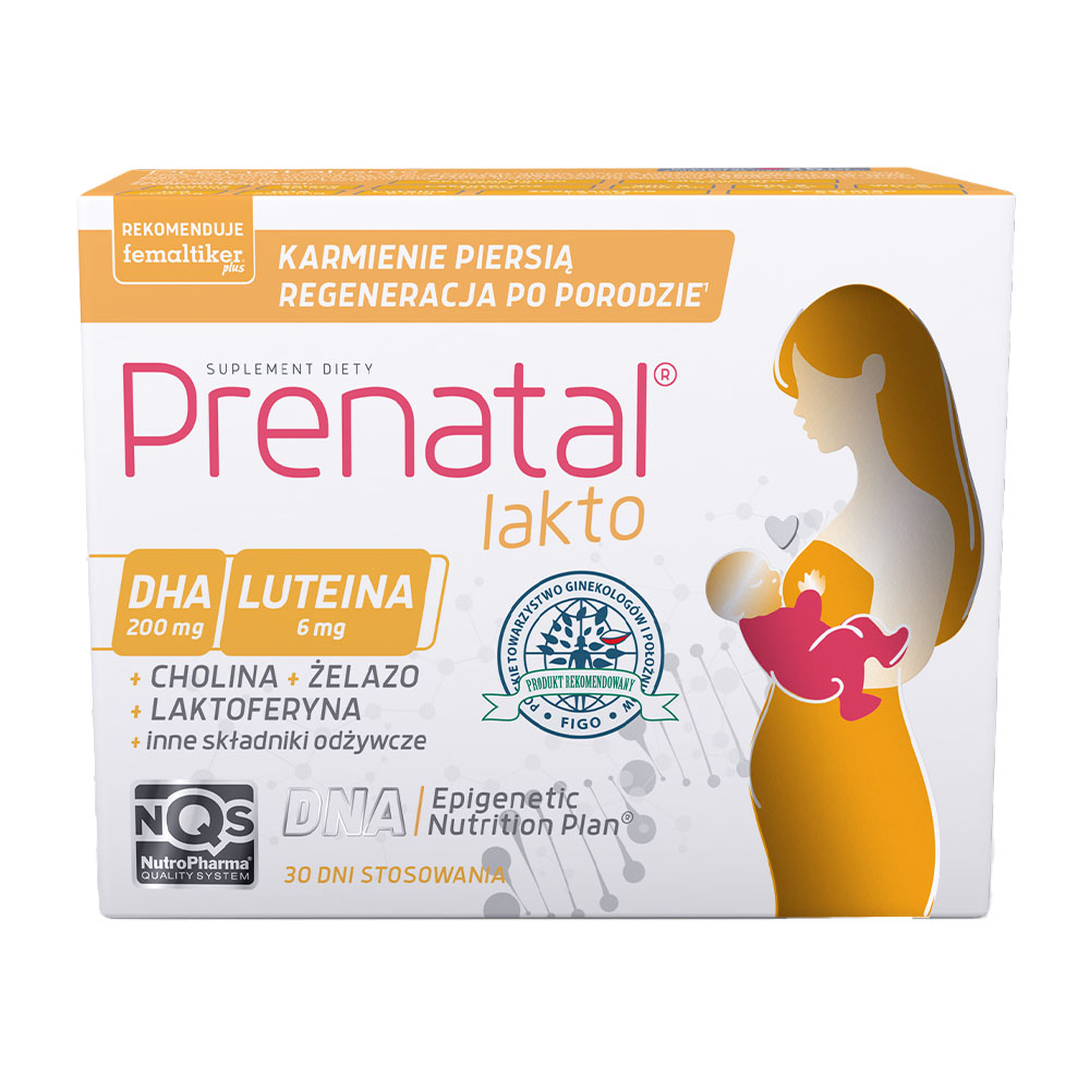 Prenatal Lakto, 30 + 30 kapsułek