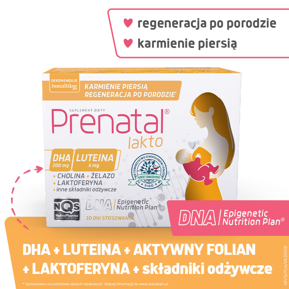 Prenatal Lakto, 30 + 30 kapsułek