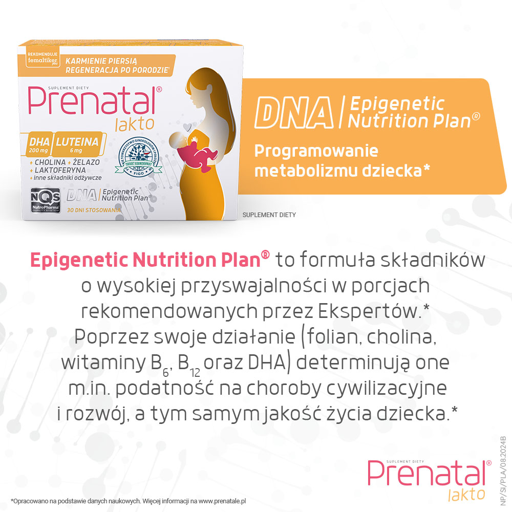 Prenatal Lakto, 30 + 30 kapsułek