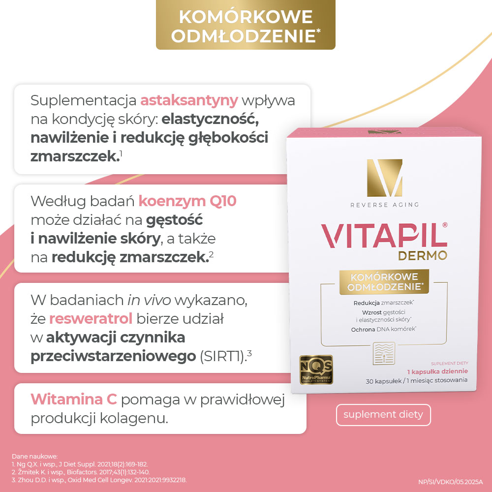 Vitapil Dermo Komórkowe Odmłodzenie, 30 kapsułek