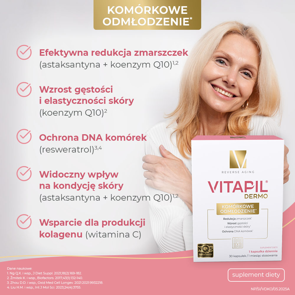 Vitapil Dermo Komórkowe Odmłodzenie, 30 kapsułek