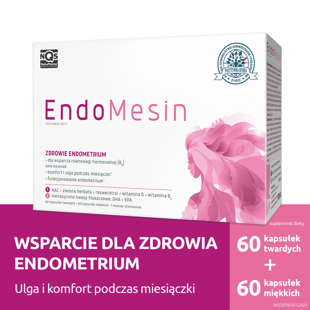 Endomesin, 60 kapsułek twardych + 60 kapsułek miękkich