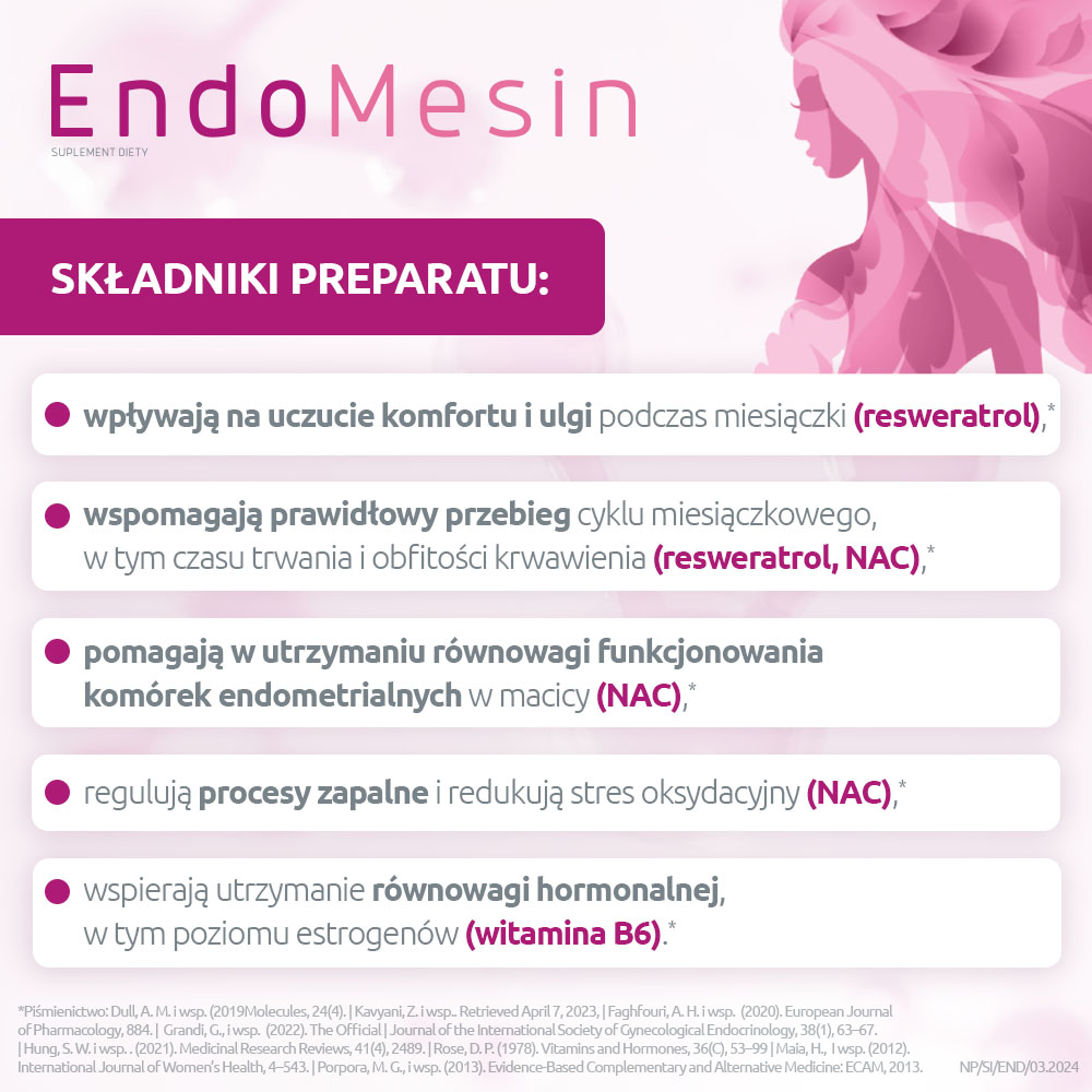 Endomesin, 60 kapsułek twardych + 60 kapsułek miękkich