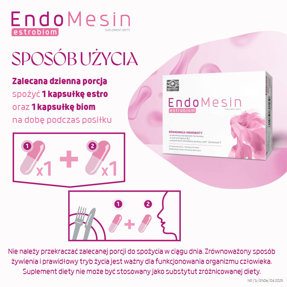 EndoMesin Estrobiom, 30 + 30 kapsułek