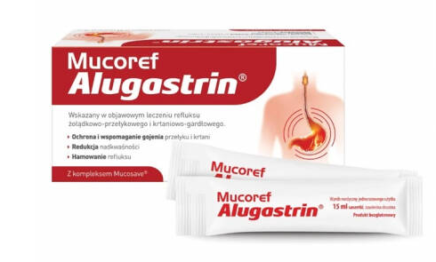 Mucoref Alugastrin, 14 saszetek x 15ml