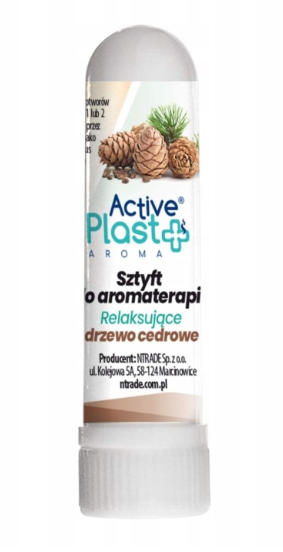 ActivePlast Aromatix sztyft relaksujący, drzewo cedrowe, 1 szt.
