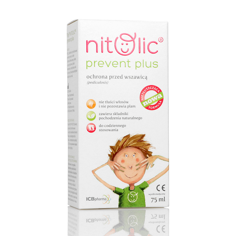 Pipi NITOLIC Prevent Plus Ochrona, spray chroniący przed wszawicą, 75 ml