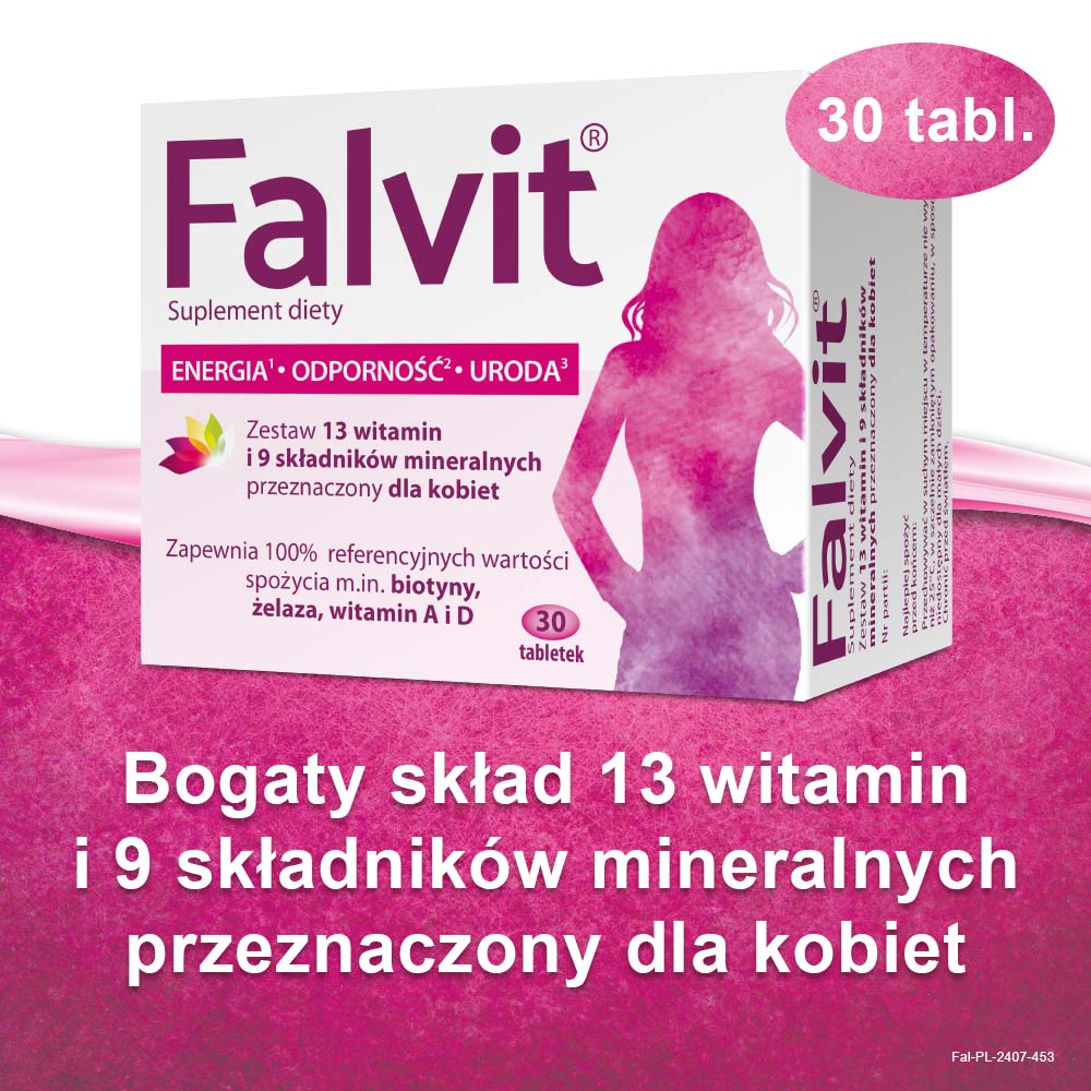 Falvit , tabletki skomponowane dla kobiet, 30 szt.