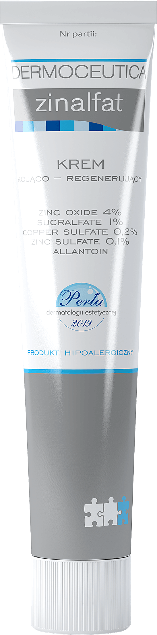 Zinalfat krem łagodzący podrażnienia skóry, przyspieszający regenerację naskórka, tuba 50 ml