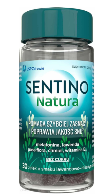 Sentino Natura, 30 żelek, lawendowo-różane
