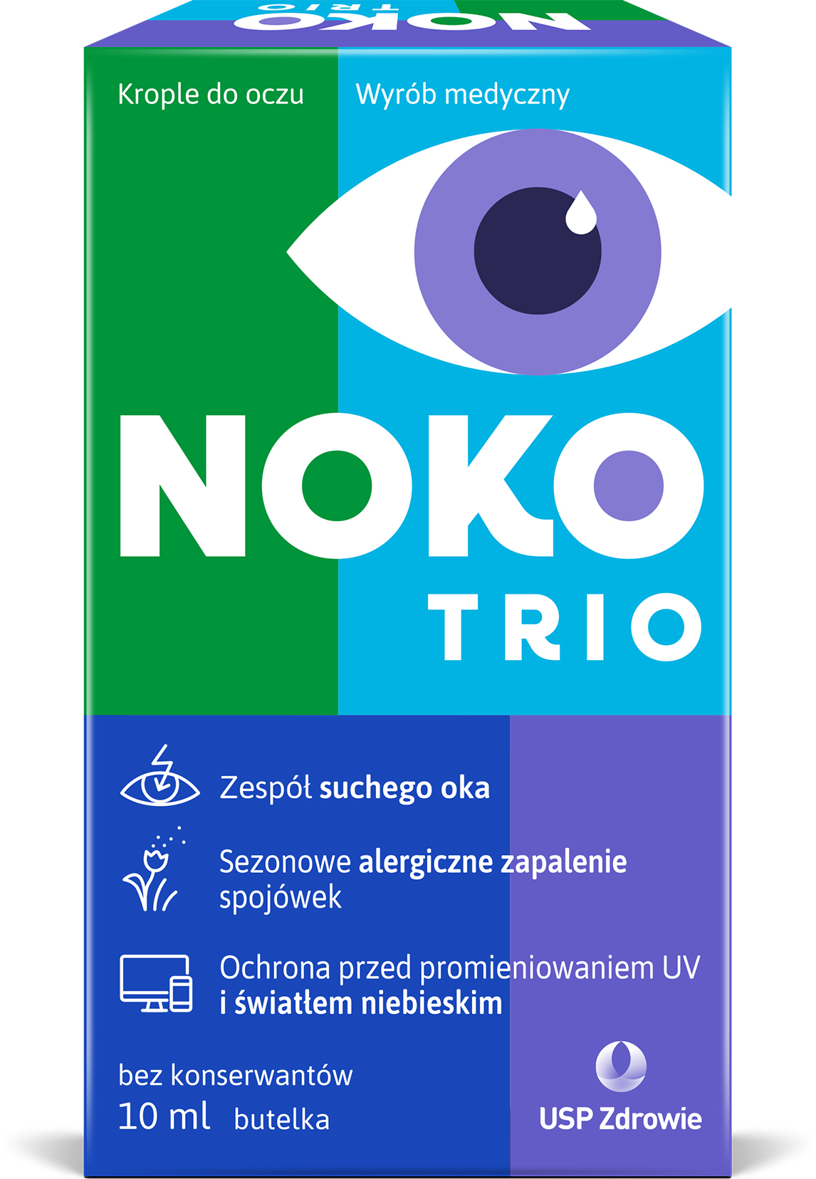 Noko Trio, krople do oczu, 10 ml