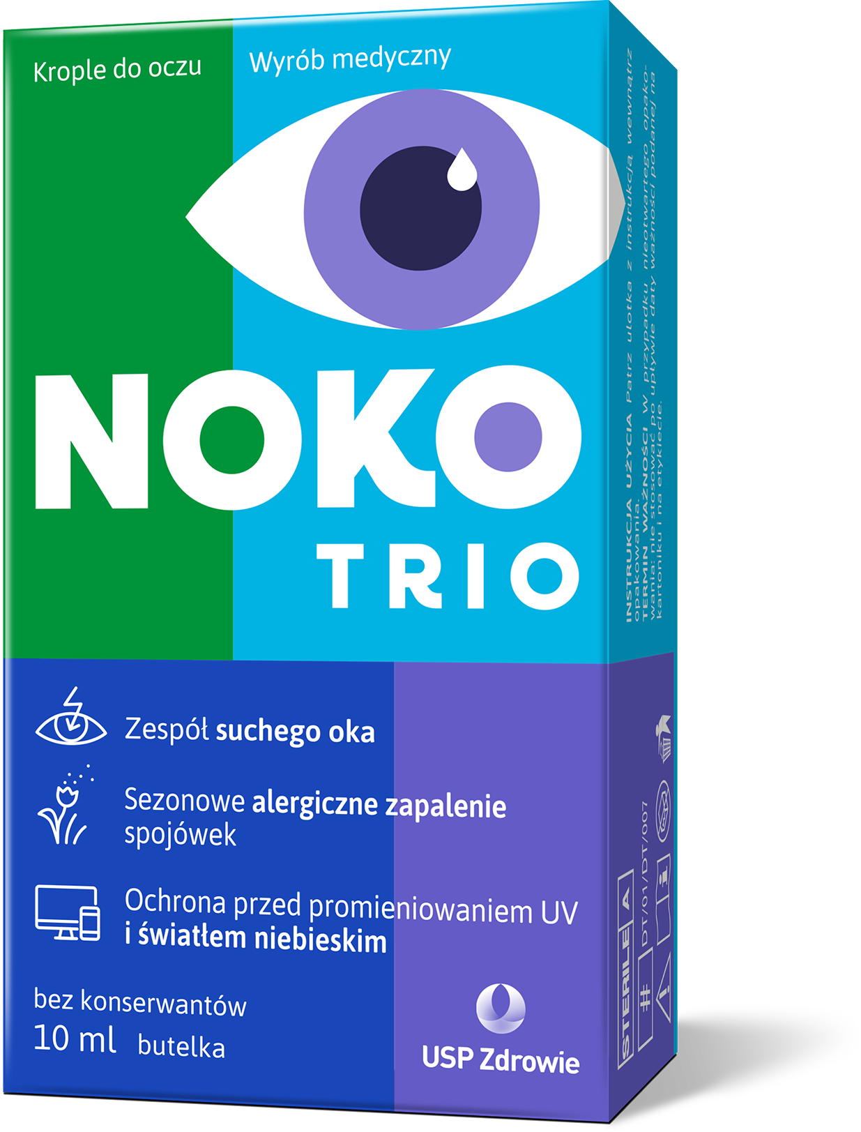 Noko Trio, krople do oczu, 10 ml