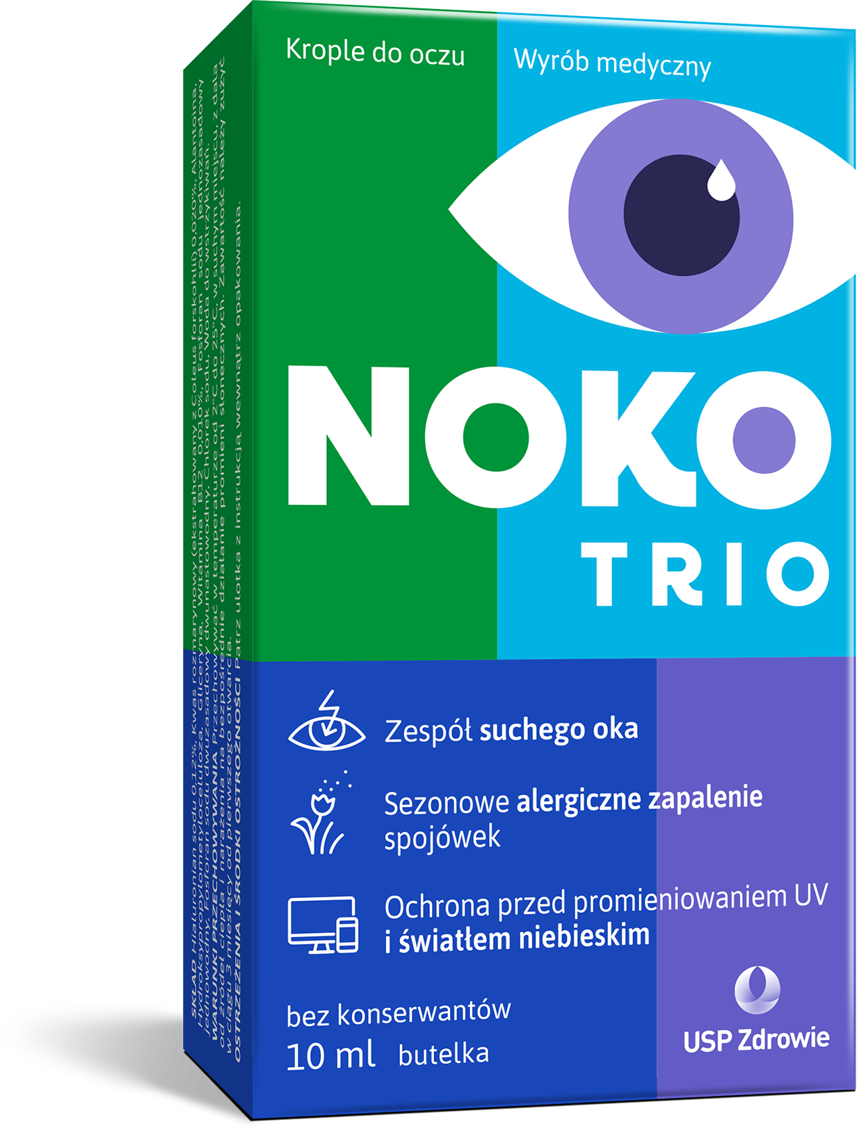 Noko Trio, krople do oczu, 10 ml