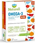 Naturell Omega-3 kids żelki, bez cukru, 27 szt.