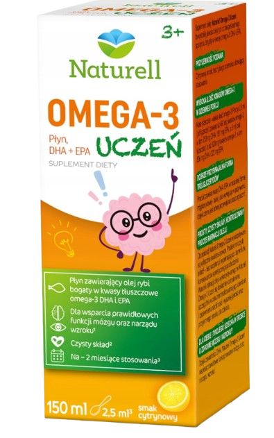 Naturell Omega 3 Uczeń, płyn, 150 ml