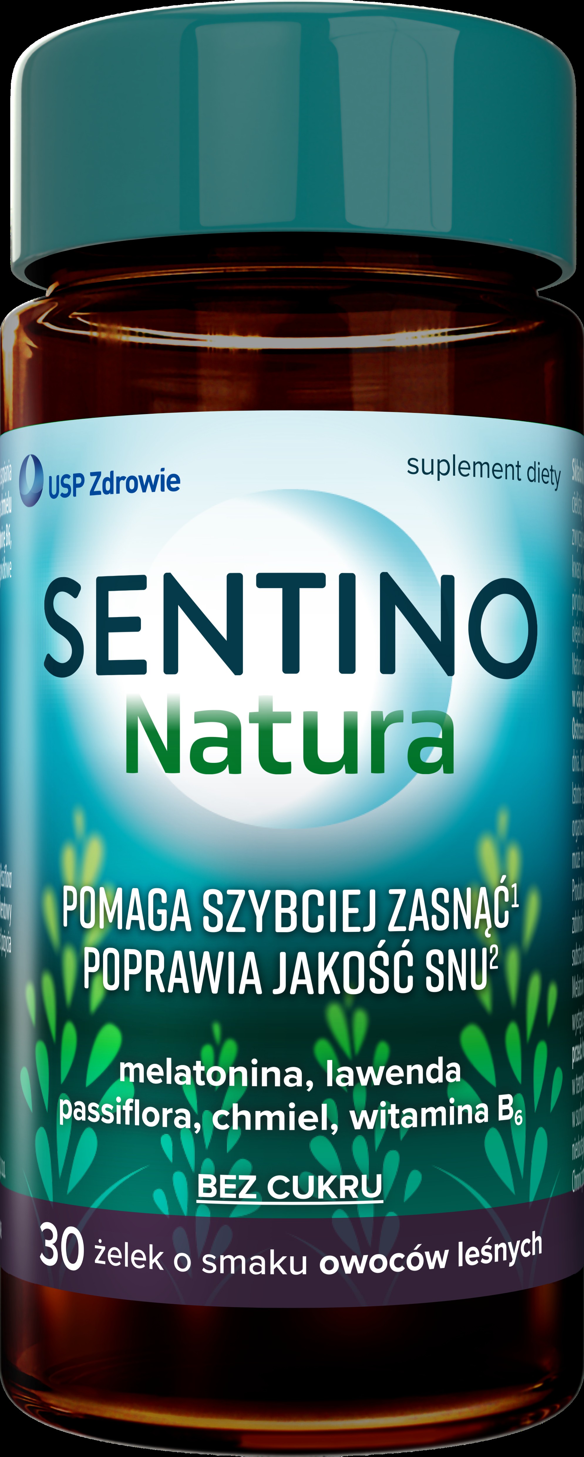 SENTINO Natura, 30 żelek, smak owoce leśne