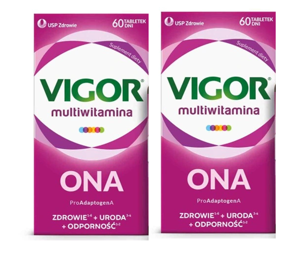 Vigor Multiwitamina Ona, tabletki, 60 + 60 szt.
