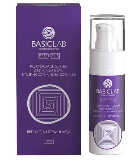 BasicLab, korygujące serum z retinalem 0,07%, 30 ml