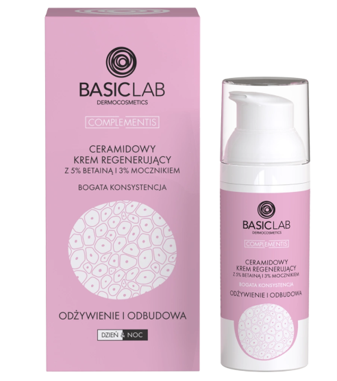BasicLab, ceramidowy krem regenerujący, 50 ml