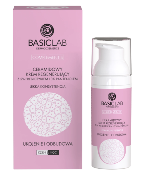 BasicLab, ceramidowy krem regenerujący, 50 ml