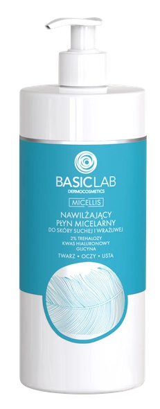 BasicLab, nawilżający płyn micelarny, 500 ml