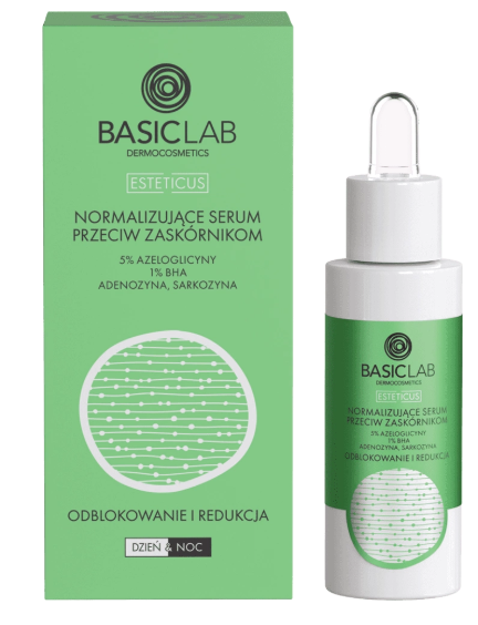 BasicLab, Normalizujące serum przeciw zaskórnikom, 30 ml