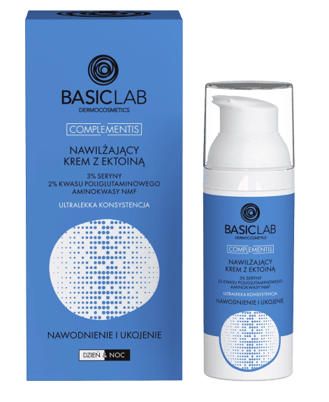 BasicLab, nawilżający krem z ektoiną, 50 ml