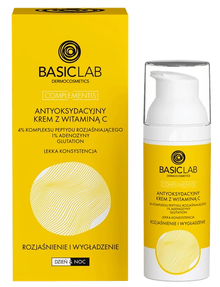 BasicLab, antyoksydacyjny krem z witaminą C, 50 ml