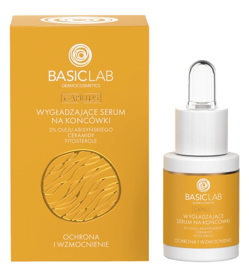 BasicLab, wygładzające serum na końcówki, 15 ml