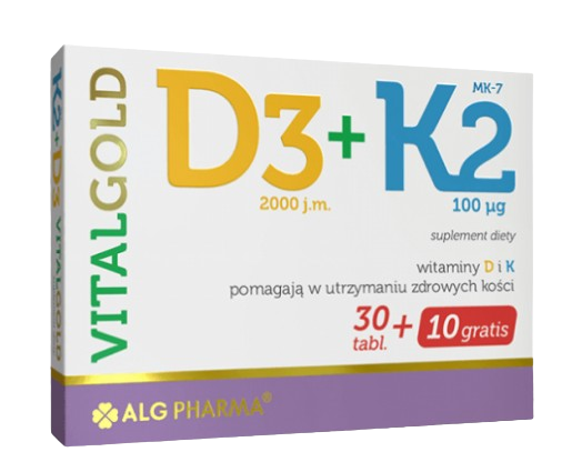 D3 + K2 Vitalgold 40 tabletek powlekanych