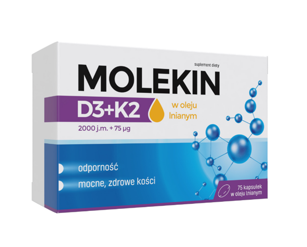 Molekin D3 + K2 75 kapsułek