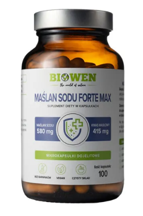  Biowen Maślan Sodu Forte Max 580 mg 100 kapsułek