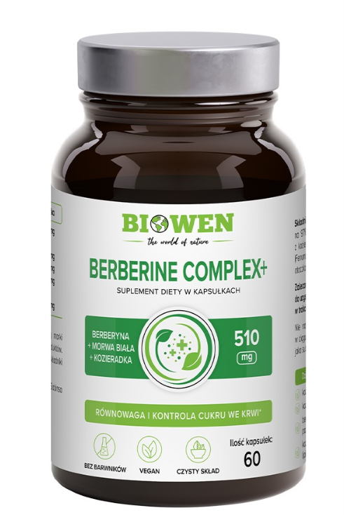Biowen Berberine Complex+ 510 mg 60 kapsułek