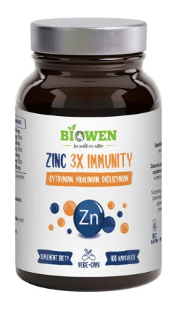 Biowen Zinc 3X Immunity 100 kapsułek