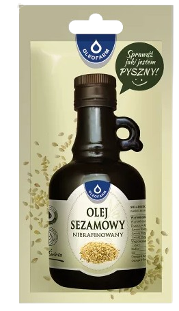 Oleofarm Olej Sezamowy, ierafinowany, saszetka 30 ml KRÓTKA DATA 31.05.2025