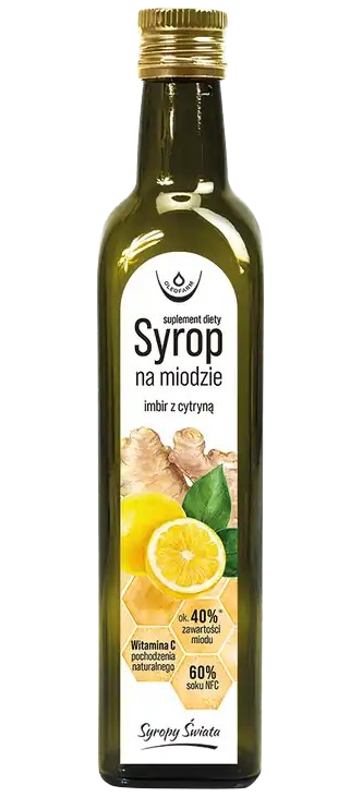 Oleofarm Syrop Na Miodzie, imbir z cytryną, 250 ml