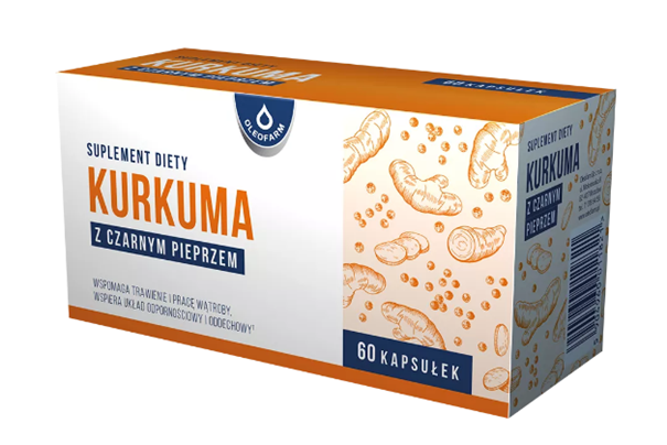 Oleofarm Kurkuma z czarnym pieprzem,, 60 kapsułek