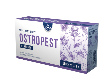 Ostropest plamisty, kapsułki ze składnikami wspomagającymi pracę wątroby, 60 szt.