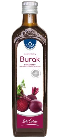 Oleofarm Burak Z Witaminą C, sok, 490 ml
