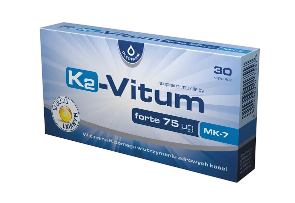 K2-Vitum Forte 75 mcg MK7, 30 kapsułek