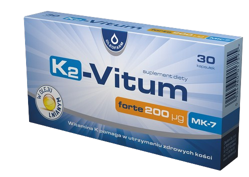 K2-Vitum Forte 200 ug MK7, 30 kapsułek