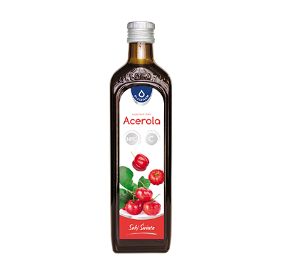 Sok z aceroli z witaminą C, ze składnikami wspomagającymi odporność, 490 ml