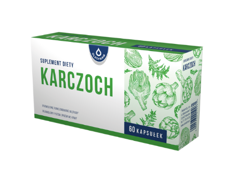 Karczoch, kapsułki ze składnikami wspomagającymi prawidłową pracę wątroby, 60 szt.