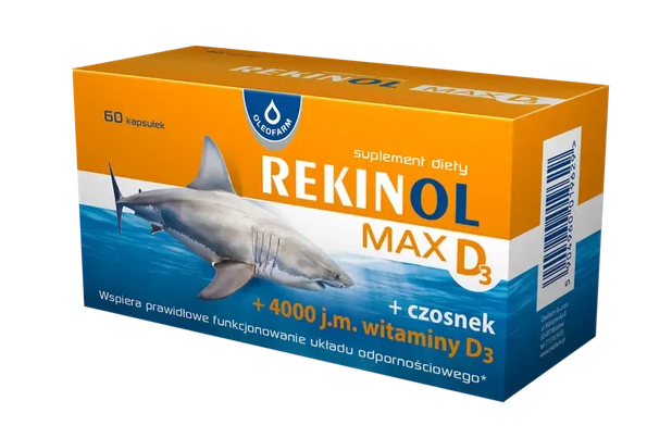 Rekinol Max D3, 60 kapsułek