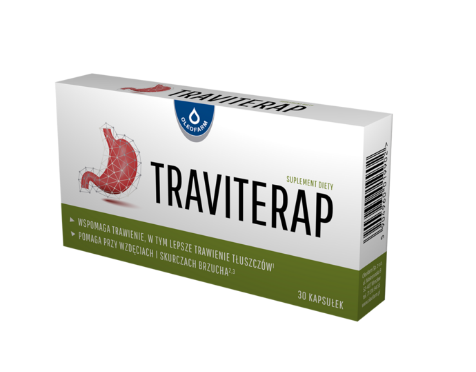 Traviterap, kapsułki ze składnikami wspomagającymi trawienie, 30 szt.