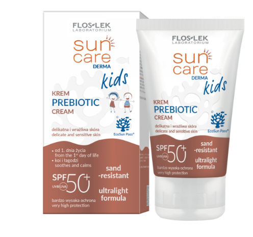 Flos-Lek Sun Care Derma Kids, krem dla dzieci Prebiotic, SPF 50+, 50 ml